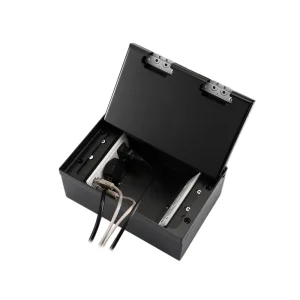 Caixa de Piso Oculta Recessada com Revestimento em Pó Preto Fosco e 4 Tomada Elétrica Universal EU UK CAT6 Módulo de Dados USB-C