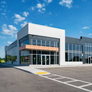 Light Weight Modern Prefabricated Steel Structure Warehouse Office