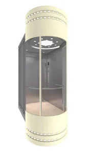 Gearless Glass Small Home Elevator Without Machine Room