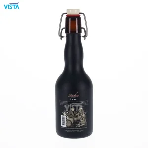 330ml Spray Amber Beer Glass Bottle with Sticker with Swing Top 33cl