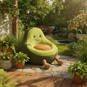 Fruit Shape Design Series Soft Furniture Avocado Single Sofa Chair