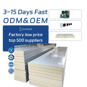 Insulated Freezer Customization Pur Pu Sandwich Panels for Cold Room