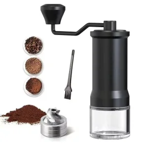 Molino portátil manual de acero inoxidable para frijoles negros y café