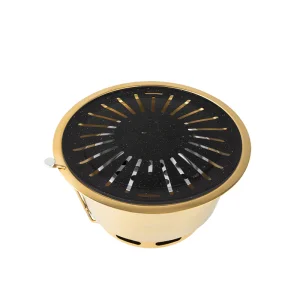 Korean Style BBQ Grill Equipment Brazier Carbon Fire Charcoal Barbecue Pot Tabletop Grill for Restaurants