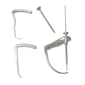 QSWTITAN Adjustable C-type Drill Guide Sight Knee Shoulder Femoral Tibia Aimer Guider Pet Orthopedic Surgical Instrument