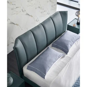 Venta Caliente Estructura de Cama de Madera Sólida Pierna de Cama de Acero Metálico Tamaño Rey Conjunto de Dormitorio de Reina