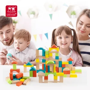 PHOOHI Wooden Building Block Set