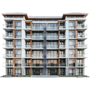 Multi-Story Prefabricated Building For Offices And Apartments