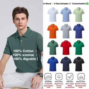 Chinese Wholesale Clothing Men Clothes Blank Tshirt Camisas Polo Shirt