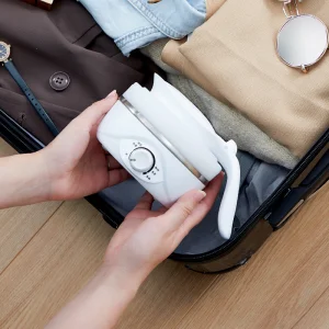 Travel Foldable Electric Kettle, Collapsible Food Grade Silicone Small Kettle