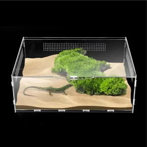 Acrylic Magnetic Reptile Box Feeding Tank