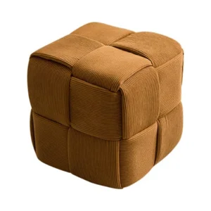 Equatorial Guinea Corduroy Pouf Ottoman