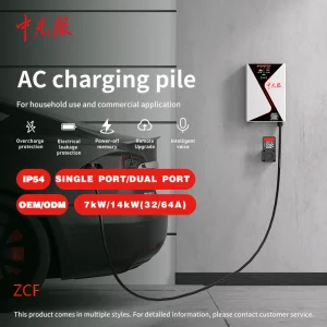 High-Efficiency Electric Vehicle Charging Wallbox for Home Use