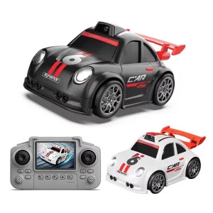 Desktop Mini Smart RC Camera Drift Car 2.4G Image Transmission in Real Time Remote Control Follow Racing Car with Light