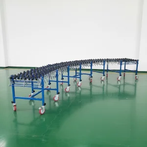 Fruit Box Unloading Retractable Heavy-Duty Gravity Expandable Skate Wheel Conveyor