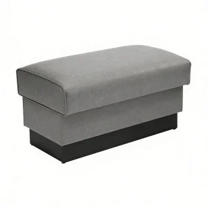 Space Saving Stylish Gray Leather Wood Sofa