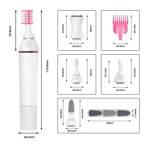 Women Nose Eyebrow Trimmer Razor