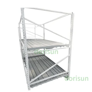 Vertical Grow Rack Hydroponic Greenhouse Ebb and Flow Table Multi Level Grain Hydroponic Rack