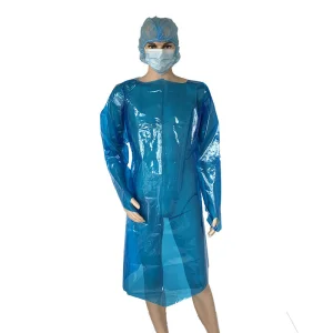 Capa desechable para adultos al por mayor, transparente, de una sola pieza, vestido de aislamiento