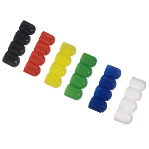 Tampas de poeira para válvula de pneu de plástico colorido