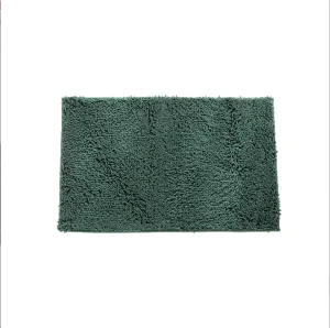 Solid Bathroom Rugs Extra Absorbent Thick Shaggy Chenille Non Slip Soft Bath Mats for Bathroom