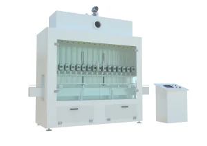 50-1000ml Microcomputer-Controlled Anti-Corrosion Gravity-Based Low Viscosity Liquid Bottle Filling Machine for Pesticides