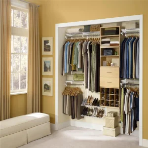 Modern Wood Walk-in Wardrobe