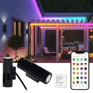 Modern IP65 Rgbw Outdoor Led Wall Light 6w Led up Down Light Outdoor Wall Light Garden Pathway Architectural Decoration