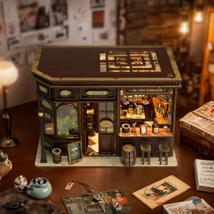 DIY Miniature Dollhouse Kit Enchanted Library