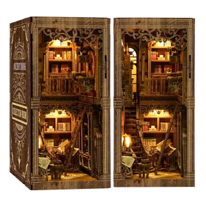 Wooden 3D Miniature Landscape Puzzle Bookend