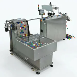 High Speed Bottle Cap Automatic Feeding UV Laser Coding Reject Integrated System