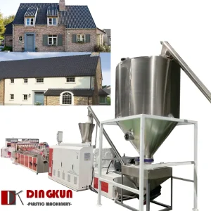 Plastic Roof Extrusion Line PVC ASA Corrugated Roofing Sheet