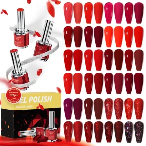 Red UV Gel Polish 15ml Kit