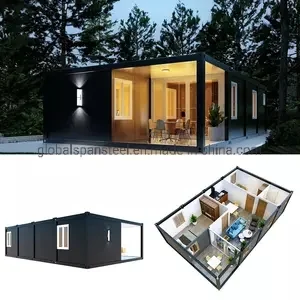 Modular Prefabricated Luxury Container House Movable Home Office Container House Light Wooden Living Villa
