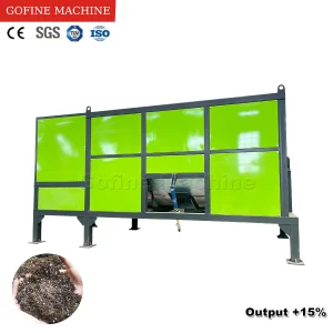 High Efficiency Farm Waste Composting Machine Fermentation Tank Fermented Compost Making Machine