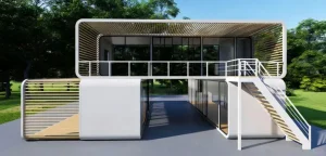 Casa Prefabricada Moderna Ecológica Casa Inteligente de Lujo Espacio de Vida Pod Cabaña de Manzana