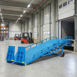 6 Ton 10 Ton Adjusted Hydraulic Towable Dock Leveler Fixed Mobile Container Loading Ramp Platform