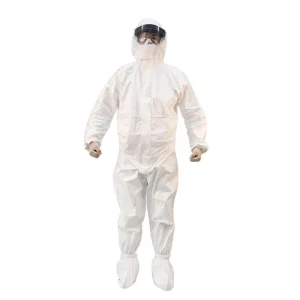 Mono con capucha unisex antiestático, a prueba de polvo, traje de trabajo, ropa de aislamiento químico, ropa de seguridad, resistente al aceite
