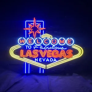 Custom Welcome to Fabulous Las Vegas Led Neon Sign Acrylic Board logo Neon Lights for Hotel Sport Beer Illumination Neon Lights