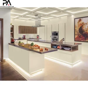 Home Improvement Commercial Warm Yellow Color Kitchen Units