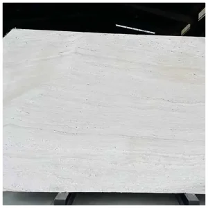 Super White/ Ivory White Travertine Hole Unfilled Slabs