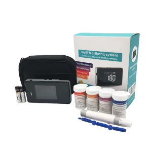 4 in 1 Blood Glucose Uric Acid Cholesterol, Hemoglobin Meter Multi-Monitoring System