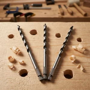 Power Tools Manufacturer 6pc/8pc DIY Woodworking Auger Bit Set Machined Hex Shank Drill Tools with Wooden Case Customizable