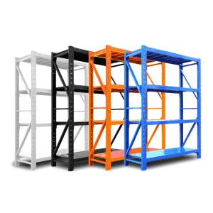 Hot-Selling Adjustable Industrial Metal Storage Unit Steel Boltless Warehouse Shelving for Garage Stacking Racks Shelves
