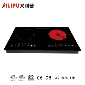 Hybrid Built-in 2 Burner Infrared Cooker vs Induction Cooker