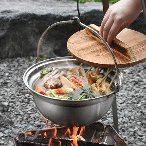 Customized Stainless Steel Outdoor Camping Cookware Set