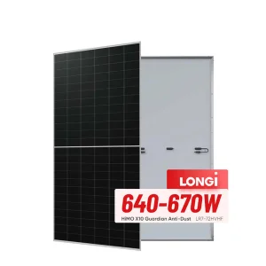 Factory Direct Longi Solar Panel N Type Topcon 640W 650W 655W 660W 670W Solar Panels Anti-Dust Hi Mo X10 Mono Photovoltaic Panel