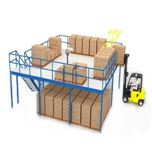 Fast Delivery Time  2-3 Levels Heavy Duty Steel Mezanine Racks in Warehouse