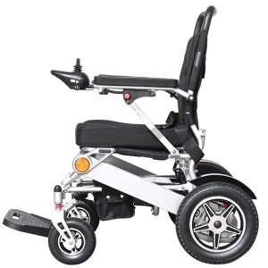 [Pw-6016A] Foldable Electric Powered Active Reclining Wheelchair with Backrest, Brakes and Joystick Control in Aluminum Alloy or Steel as Hospital Furniture