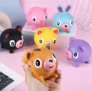 PVC Pig Squeaky Toy Musical for Ages 5-7
